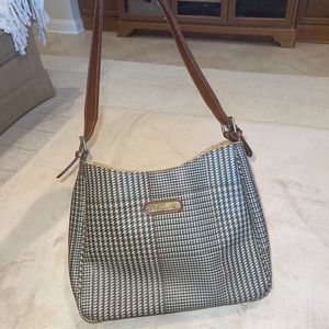 Ralph Lauren houndstooth plaid handbag🪷